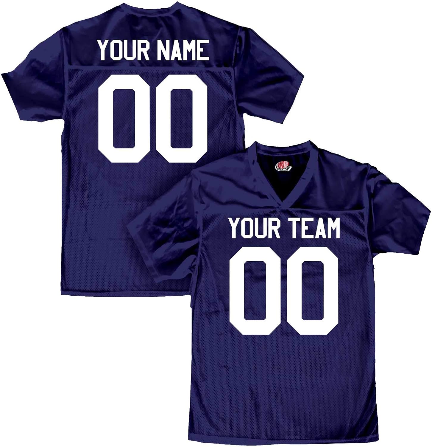 custom navy football jersey