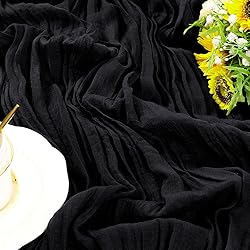 Socomi Cheesecloth Table Runner 10ft Gauze Boho