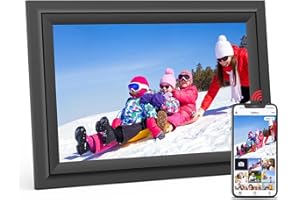 SAMMIX Digital Picture Frame 10.1 Inch WiFi Digital Photo Frame Electronic, IPS Touch Screen, 16GB, Tabletop&Wall-Mounted, Share Photos and Video with Uhale App, Birthday Gifts for Mom Women