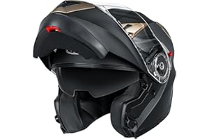 YEMA Modular Motorcycle Helmets, DOT Approved Full Face Motorcycle Helmet with Flip Up Dual Visor, Helmets for Adults Motorcycle Men Women Helmets for Street Scooter ATV E-Bike - YM-925