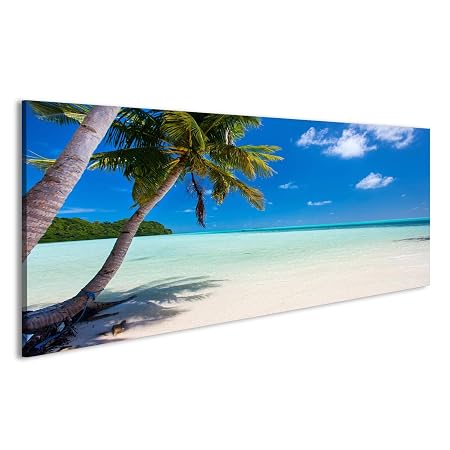 Islandburner Joli Tableau Sur Toile Belle Plage Tropicale