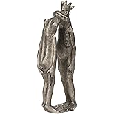 Frog Decor Garden Statue Decor Outside - Artgenius Couple Kiss Plog Statue Outside Frog Figurines for Yard Patio Lawn Decorations Couple Frogs Front Yard Decorations Outdoor 3.6"2.1"8.7" LC Lcdecohome