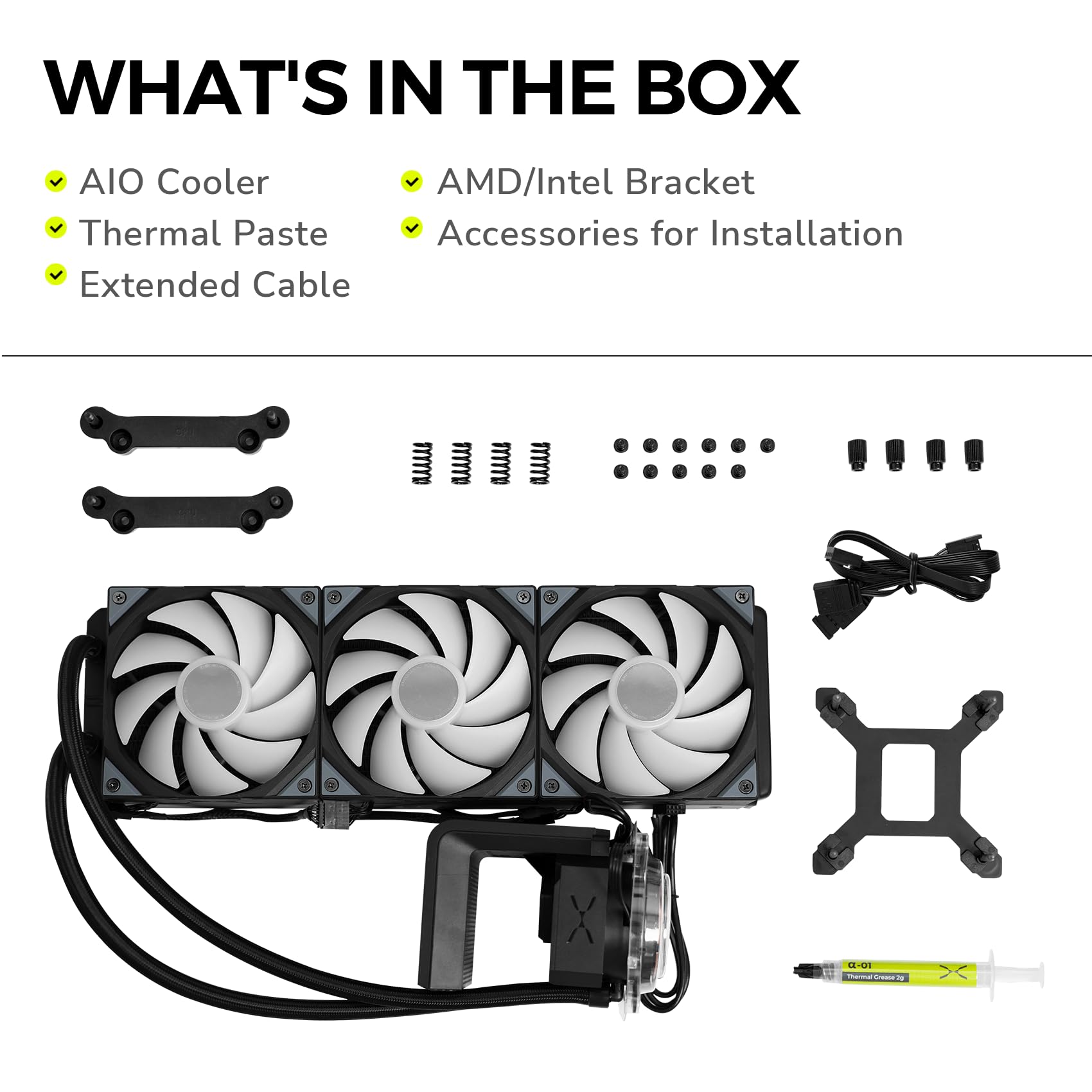 TRYX Panorama SE 360 ARGB 360mm AIO Rotatable 6.5'' AMOLED Curved Screen 3D Anamorphic Effect Customizable AIO Cooler 360mm Asetek Adela 280w TDP ARGB Fan Intel LGA 1851/1700/1200/115X AMD AM5/AM4