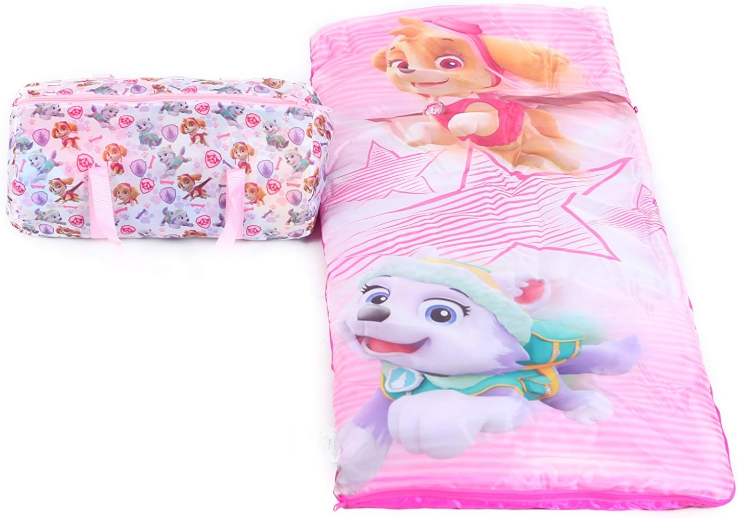 Nickelodeon Paw Patrol Skye Sleeping Bag with Duffel Carry Case, 26"x46", Ages 3