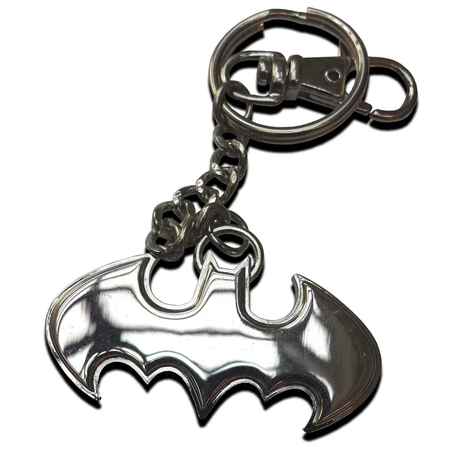 The Noble Collection DC Batman: Batman Logo Keychain in Stainless Steel — image 1