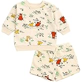 Disney Mickey Mouse Winnie the Pooh Lion King Toy Story Jack Skellington French Terry Sweatshirt & Shorts Newborn to Big Kid