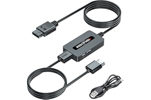 N64 to HDMI Converter, Support 4 : 3 and 16 : 9 Aspect Ratio Output Switch, HDMI Cable for N64, Compatible with Nintendo 64/S