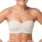Maidenform Women's Pure Comfort Strapless, Stay-put Wireless, Full-coverage Convertible Bra