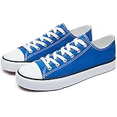 yageyan Men Canvas Low top Shoes Classic Casual Sneakers Black and White Fashion Shoes