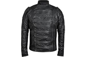JJACKET Bucky Straps Black Detachable Sleeves Vest Jacket 2 in 1 Style - Real Leather