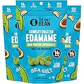 The Only Bean Crunchy Edamame Beans Snack (Sea Salt) Low Carb 4oz Pack of 3 | Keto Snacks, High Protein Healthy Snacks (14g Protein) Gluten-Free Snack, Vegan Food