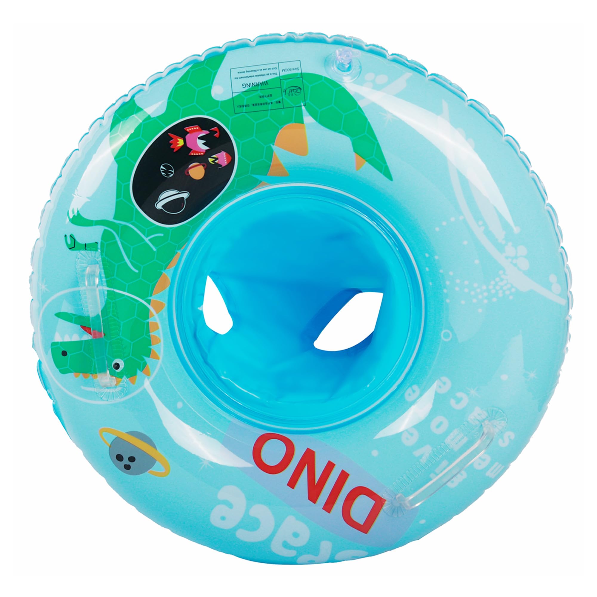 Inflatable Baby Swimming Float, Baby Pool Float for 6-36 Months Baby Boy with Seat, Inflatable Baby Float Swimming Ring for Infant Toddler Kids 1-3 Years (Dinosaur)