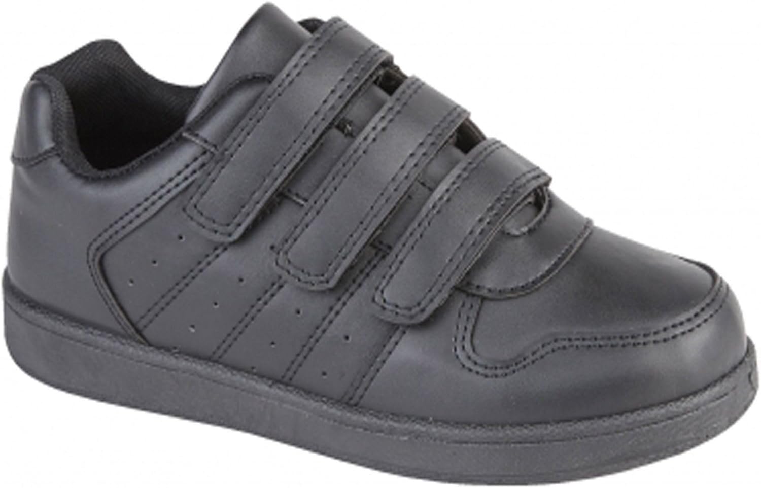 BNWT Kids Boys Back to School Shoes Black Velcro Slip ON Shoes Sizes 106 Amazon.co.uk Shoes