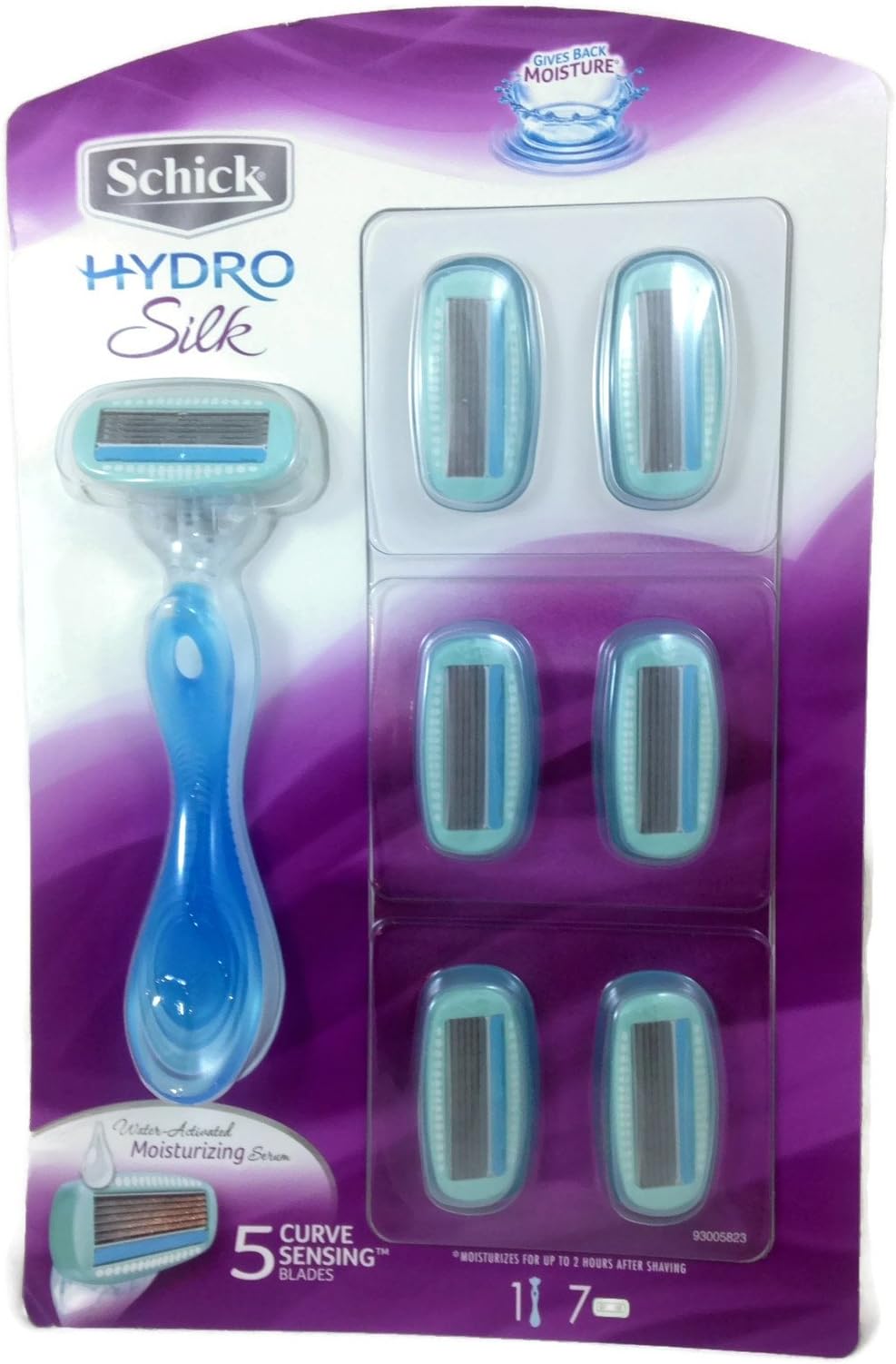 Schick Hydro Silk Razor + 6 Refills