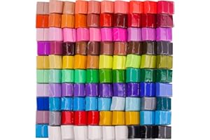 Tomorotec 100PCS Polymer Clay Value Pack 82 Colors in Bulk Small Blocks Starter Kit with Tools, Individually Wrapped Oven Modeling Clay, Molding DIY Clay, Baking Clay for Sculpting for Kids Beginner
