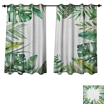 Amazon Com Pricetextile Plant Blackout Curtains Panels For