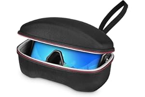 ZUJFPL Big Large Sports Glasses Case, Hard Ski Snowboard Goggle Box, Waterproof Shockproof Bag for Snowboard Goggles