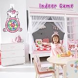 JKGIFTS 25 Inch Unicorn Dart Board Kids Toys 12 Sticky Balls Gift view 5
