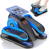 AHCNEER Under Desk Elliptical,Portable Ultra-Quiet Elliptical Exercise Machine for Home,100% Pre-Assembled Electric Elliptical Leg Exerciser with 12 Adjustable Resistance,Home Workout Equipment