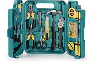 Home Tool Kit, 27-Piece Home Repair Tool Kit for Men Women College Students, Household Basic Hand Tool Sets with Case for Hom