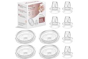 AFONTOTO 6 Pack Silicone Duckbill Valve & 4 Pack Silicone Diaphragm Compatible with Momcozy S12Pro/S9Pro/S12/S9 Wearable Breastpump, momcozy Breast Pump Replacement Parts Breastfeeding Essential Accessories