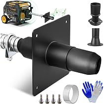 Kit Silencieux Générateur Acier Inox Mumusuki Kit De Silencieux D' échappement, Remplacement Du Moteur De échappement Acier Inox Générateur