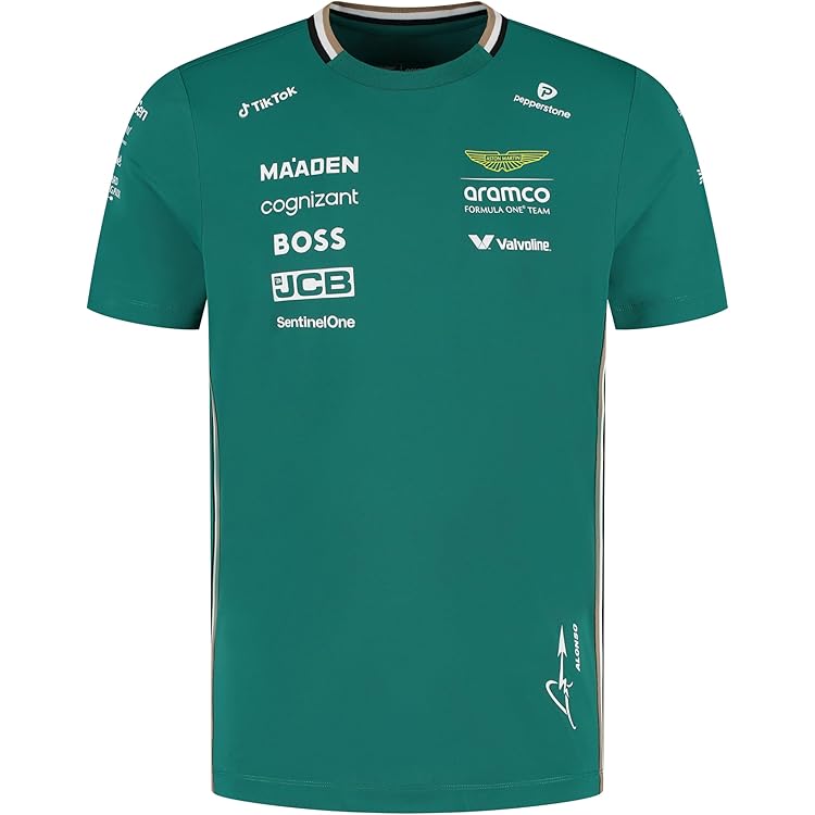 Amazon.com: Aston Martin F1 2025 Kids Stroll Team Tshirt Green