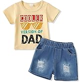 NZRVAWS Baby Boy Clothes Toddler Boy Outfit 2 3 4T 6 12 18 24 Months Spring Summer Letter Printed T Shirt Shorts Ripped Jean