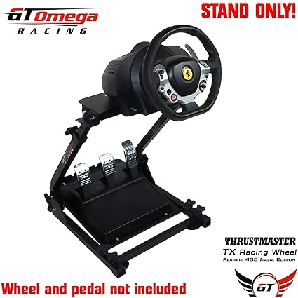 GT Omega Lenkradständer PRO für Thrustmaster T300RS Force Feedback Racing Lenkrad und Pedale - Playstation 4 Fanatec Clubspor