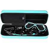 Tourmate Hard Storage Case for Greatever/Ezire/JRing/Aegend/HIKOTEY/Dry Snorkel Set,Travel Case for PIYAZI/Seovediary/Kwambiri/ZipAura Anti-Fog Scuba Diving Mask (Only Box)