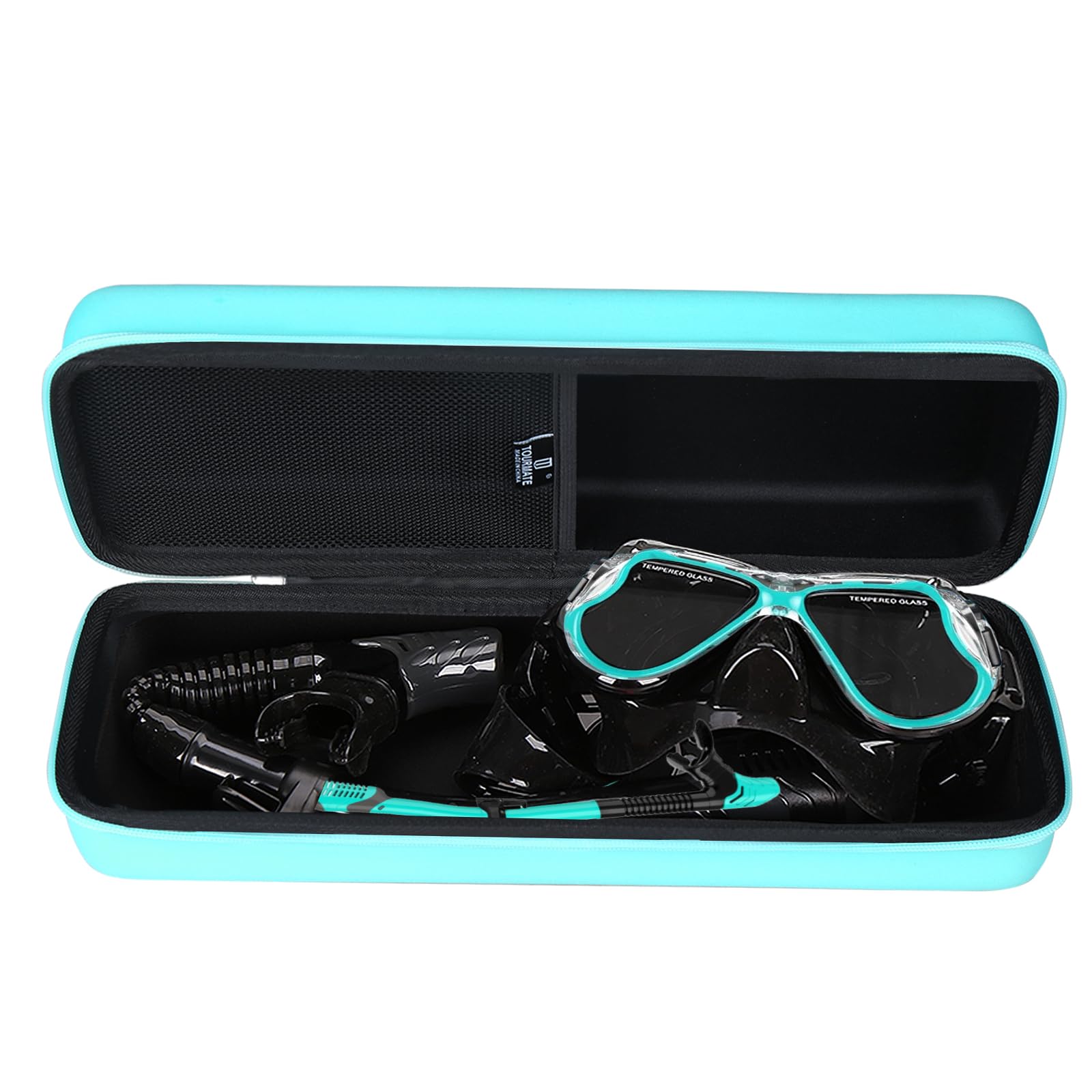 Photo 1 of ***CASE ONLY PHOTO FOR REFERENCE DOES NOT COME WITH EXTRA ITEMS** Tourmate Hard Storage Case for Greatever Dry Snorkel Set, Travel Case for Anti-Fog Scuba Diving Mask, Cyan