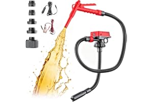 DIYtoolifz 5 GPM Cordless Fuel Transfer Pump Compatible with DeWalt 20V & Milwaukee 18V Batteries, Portable Gas Can Pump with