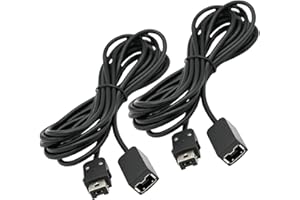 TheKidMall NES Mini Classic Controller Extension Cable - 9 ft 8 in (3m) | Compatible with NES Classic Edition Console | Long Extension Cord for Nintendo Entertainment System Controllers (Pack of 2)