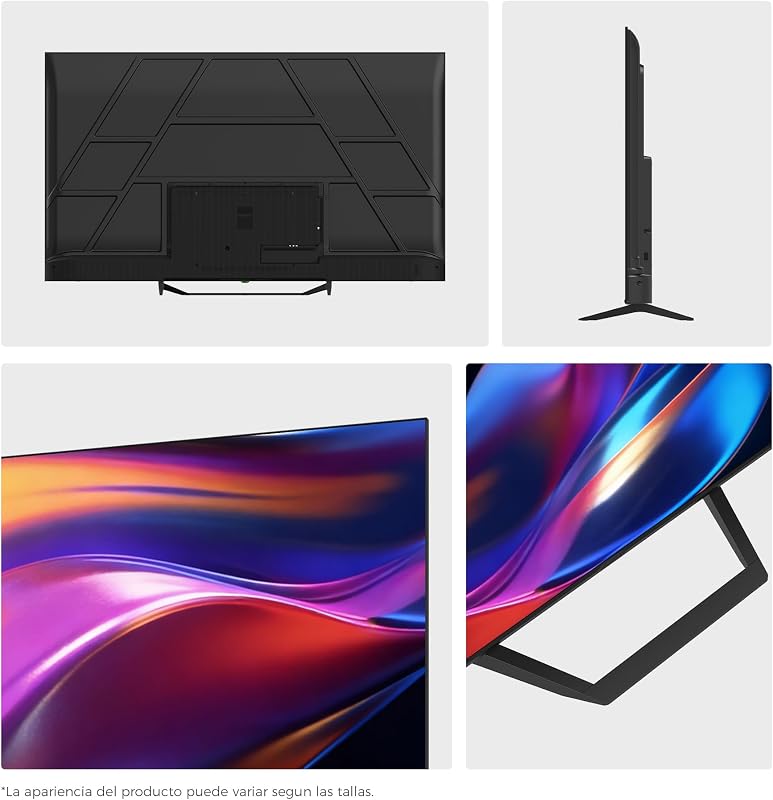 QLED 4K UHD H55S81FUX - 55", Smart TV, Google TV, Dolby Audio, HDR 10, Smart Remote Control, Google Assistant, Bluetooth 5.1, 120Hz Gaming, USB 2.0, DBX TV, HDMI 2.1 x 4, Sin Marcos, 2025
