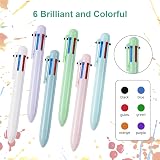 OSDUE 6 PCS 0.5mm 6-in-1 Multicolor Ballpoint Pen Retractable 6 Color view 3