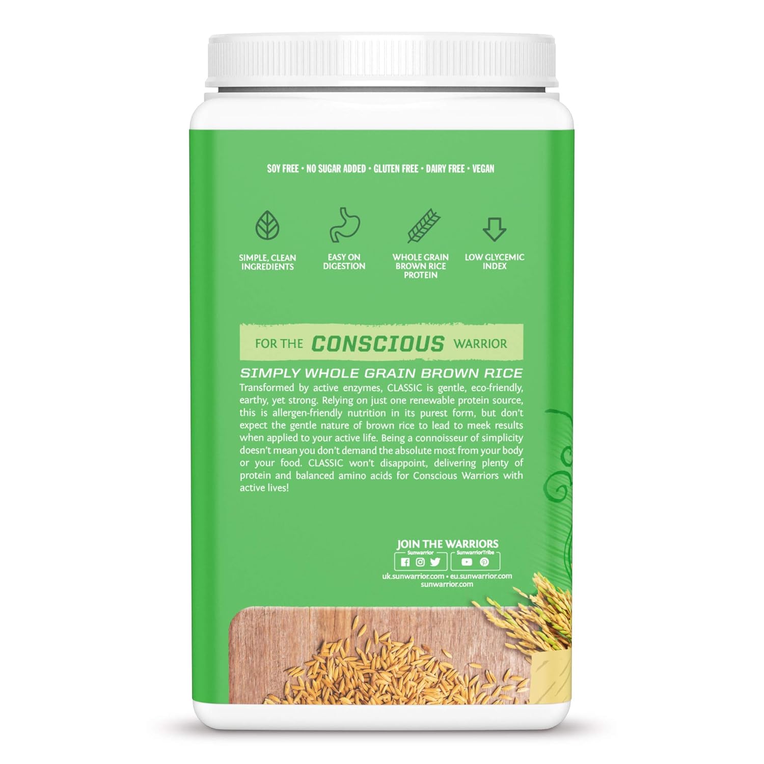 SUNWARRIOR Organic Brown Rice Protein Vanilla, 26.45 Ounce: Health & Personal Care