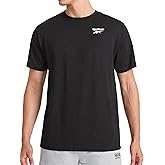 Reebok Mens Peak Short Sleeve T-Shirt, Standard Fit, Lightweight Cotton-Poly Fabric