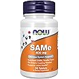 NOW Foods Supplements, SAMe (S-Adenosyl-L-Methionine) 400 mg, Nervous System Support*, 30 Tablets