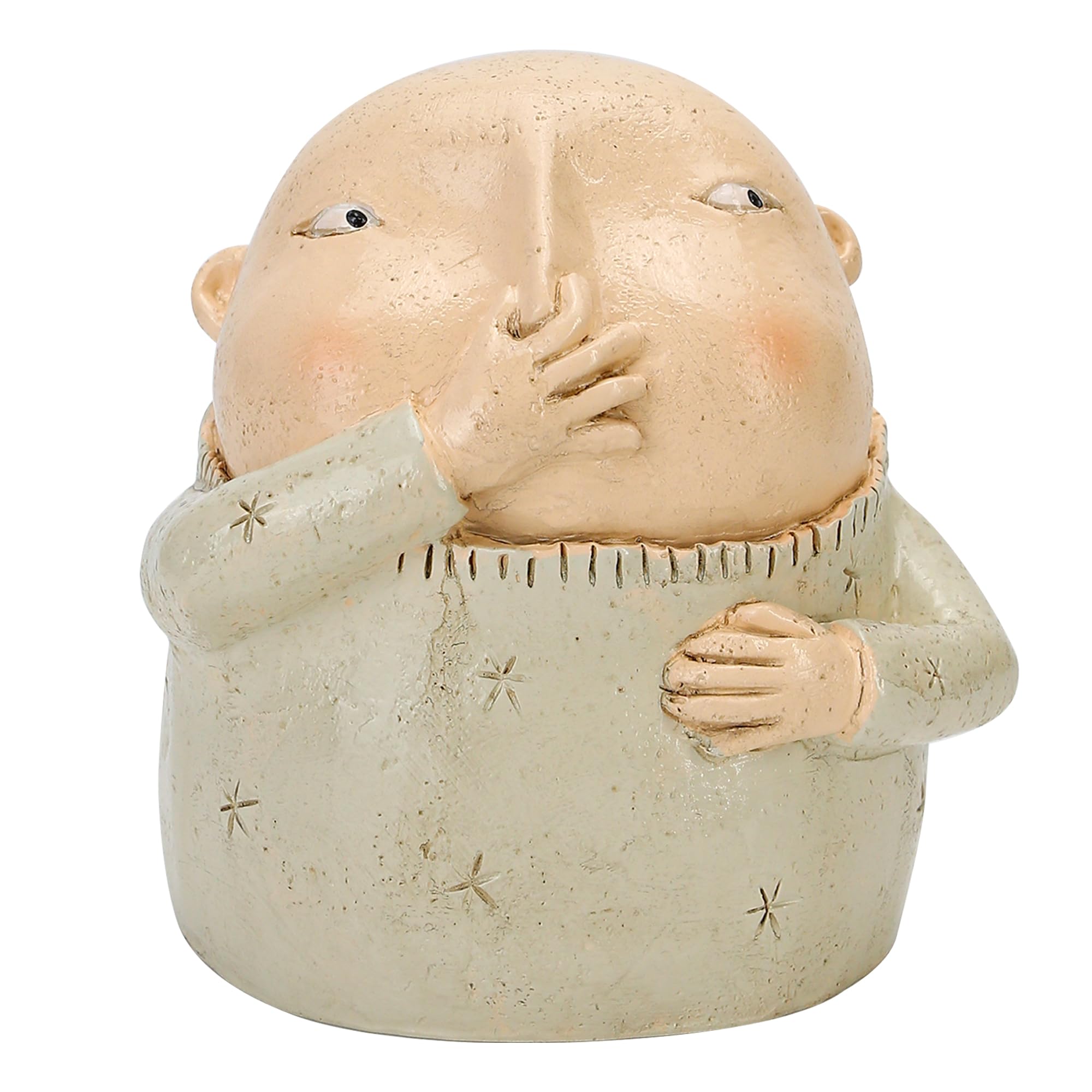 Photo 1 of Boy Holding Nose Sculpture Statue, 6.18" High, Creative Resin Stinky Funny Kitschy Man Boys Sitters Figurine for Bathroom Home Shelf Decor