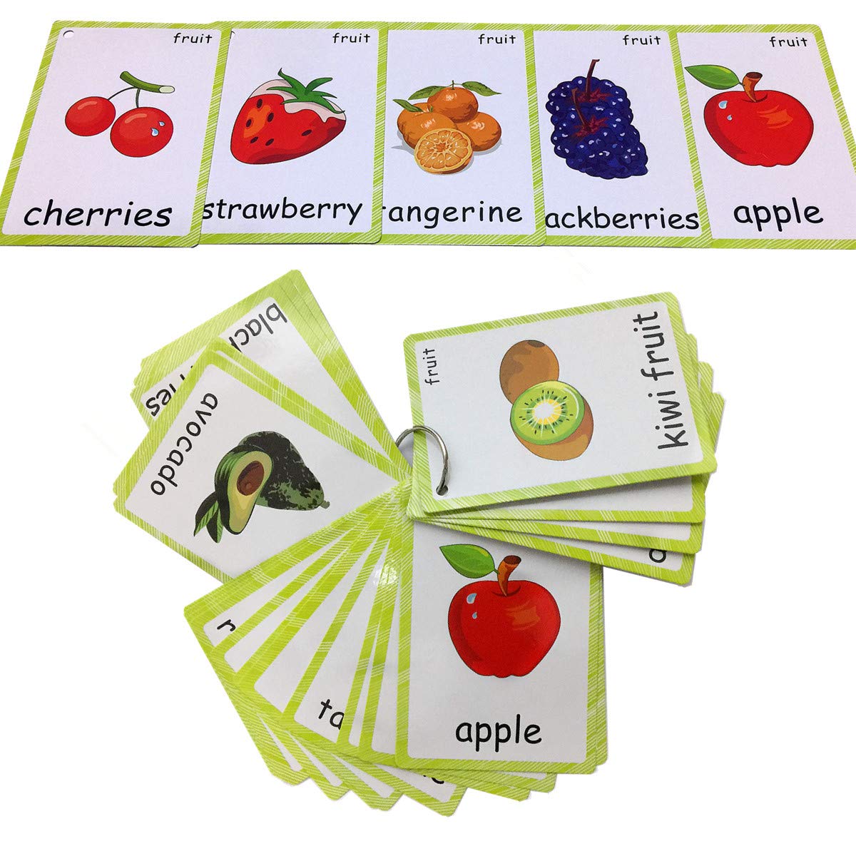Mua Set of Fruit and Vegetable Flash Cards for Toddlers | Kids Learning ...