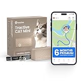 Tractive Smart Cat GPS Tracker with Free 6 Month Subscription | Real-Time Location & Wellness Monitoring for Cats 6.5 lbs+ | Territory & Location History | Up to 5-Day Battery (Brown)