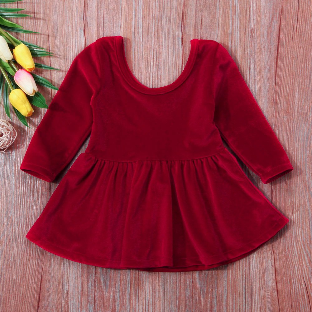 baby girl velvet christmas dress
