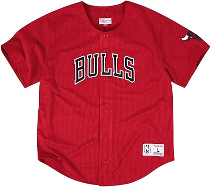 bulls button down jersey