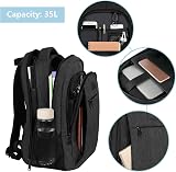 MATEIN 17.3 Inch Laptop Backpack USB Port Anti Theft Water Resistant Black view 4