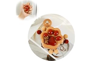 CAENYO Taba Squishy Cat Paw Squeeze Toys,Sensory Fidget Toy for Your Best Mellow and Chill,Party Favors, Birthday Gift, Squishy Toys for Adults (Chocolate)