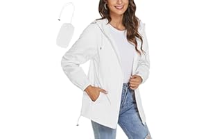 TCOT Womens Rain Jackets Waterproof Windbreaker Jackets lightweight Portable Rain Coat
