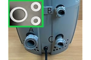 IKSI Connector Seals Gaskets Washers Fits for Coleman Lay-Z-Spa, 1A and 2B/C