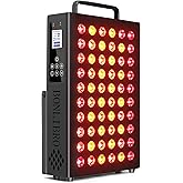 BONLIBRO Red Light Therapy Panel, Clinical Grade Dual Chip with Near-Infrared Light 850nm 940nm 660nm 630nm High Power Panel for Pain Relief, Body, Face, Skin Health, Improve Sleep (BN-60)