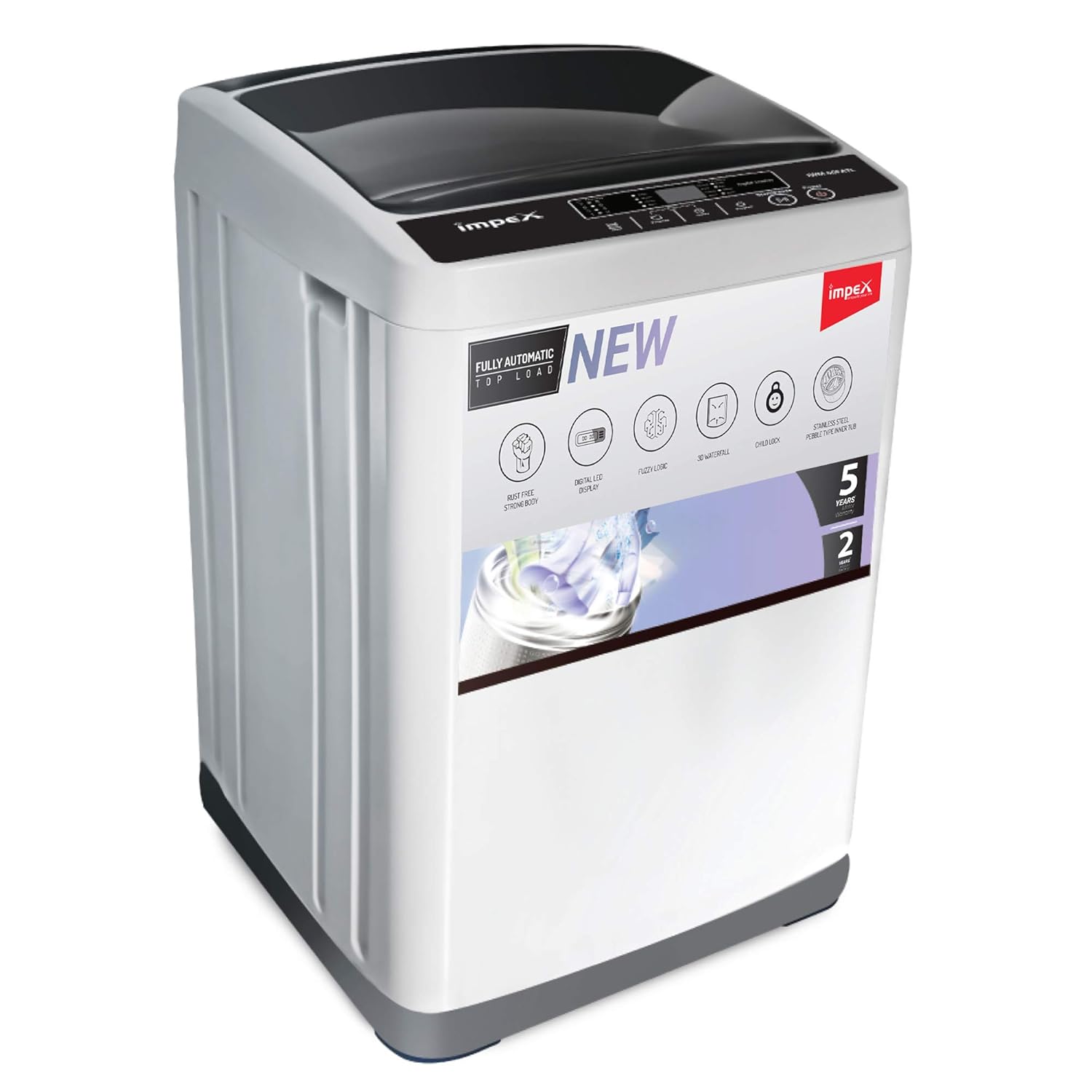 Impex 6 kg FullyAutomatic Top Loading Washing Machine (IWM60FATL,White & Black) Amazon.in