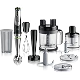 Braun MQ9187XL MultiQuick 9 Hand Blender, 8 Attachments | #1 Hand Blender Brand, Manual Speed Control, 3 Power Settings, Single Hand Operation, ActiveBlade Technology